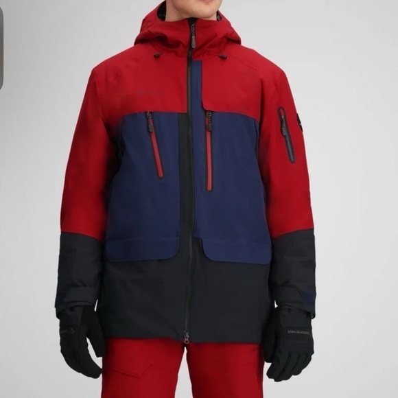 Obermeyer Other - NWT! Men’s Obermeyer red, black and blue ski winter full zip jacket MSRP $349 XL